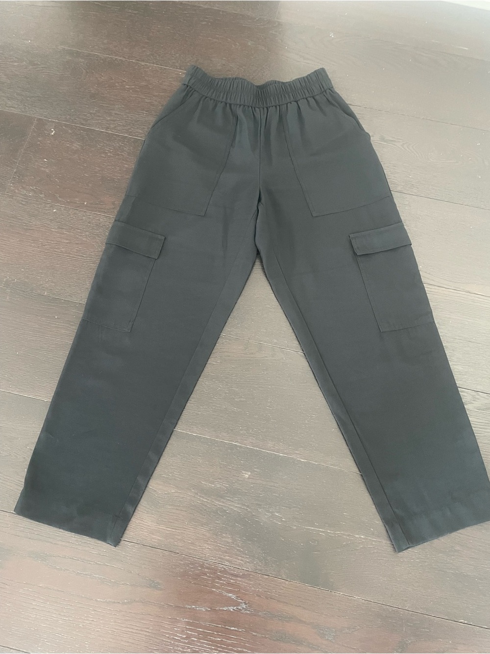a new day Black Elastic-Waist Cargo Pants